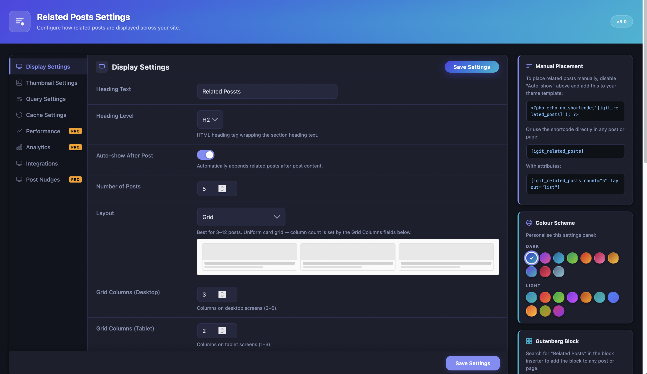 Free version Display Settings