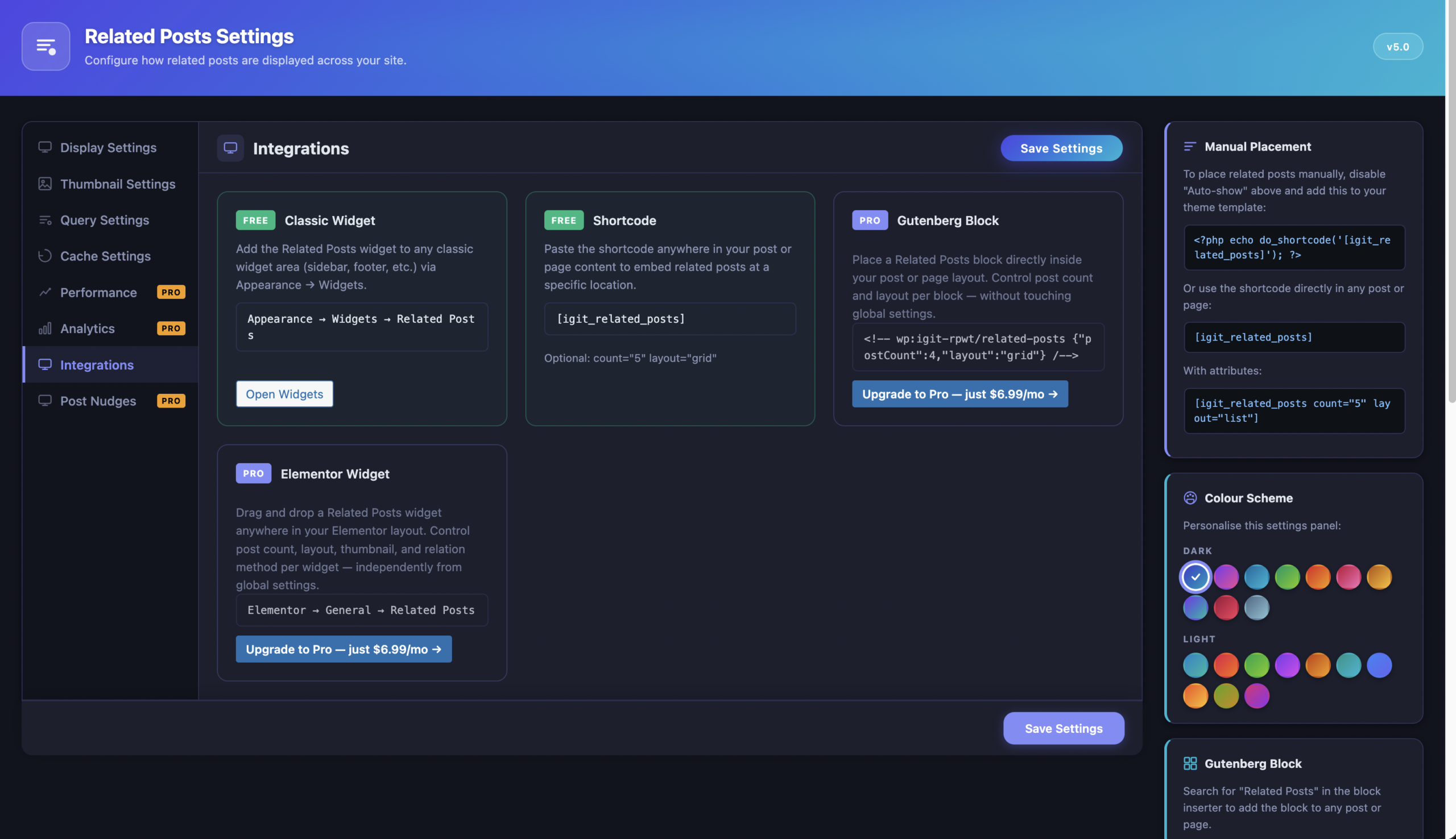 Free version Integrations